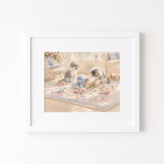 The Dog Did It Watercolor Kunstprint Poster