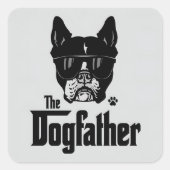 The Dog Father and Dog Dad Vierkante Sticker (Voorkant)