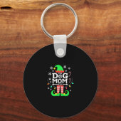 The Dog Mom Elf Xmas Funny Dogs lover Christmas Do Sleutelhanger (Voorkant)