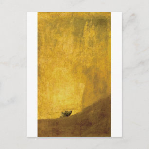The Dog, van Francisco de Goya Briefkaart