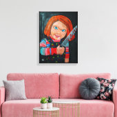 The Doll Painting by Alfred Fox Canvas Afdruk (Insitu (Woonkamer))