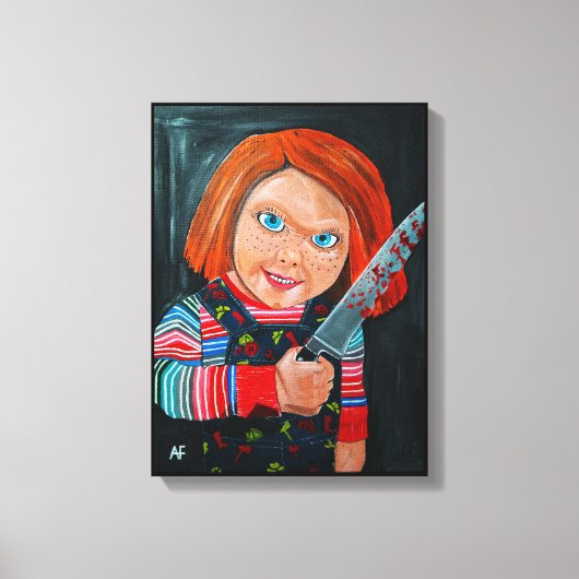 The Doll Painting by Alfred Fox Canvas Afdruk (Voorkant)