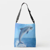 The Dolphin’s Silent Dance Crossbody Tas (Achterkant)