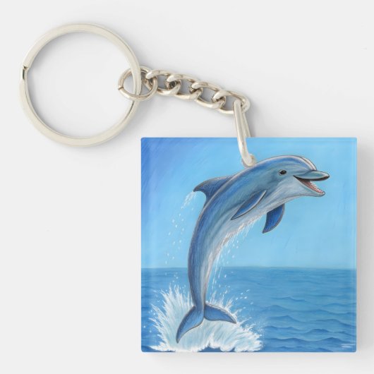 The Dolphin’s Silent Dance Sleutelhanger (voorkant)