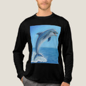 The Dolphin’s Silent Dance Tri-Blend Shirt (Voorkant volledig)