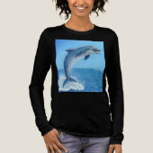 The Dolphin’s Silent Dance Tri-Blend Shirt (Voorkant)