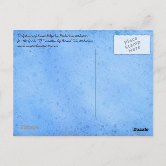The Dolphins of Knowledge by Mike Winterbauer Briefkaart (Achterkant)