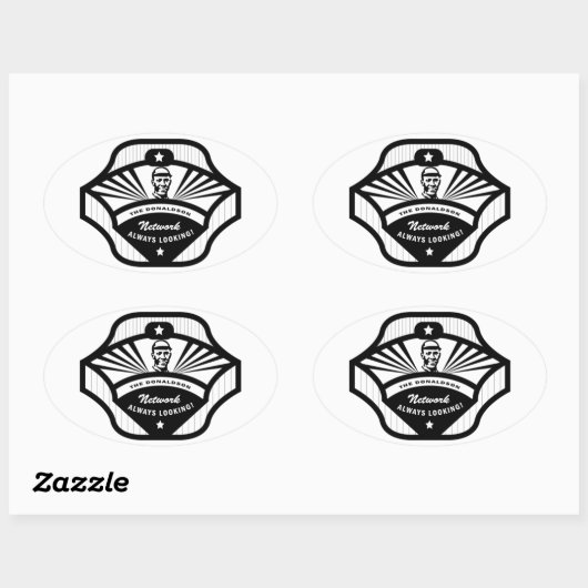 The Donaldson Network Oval Sticker (Feuille)