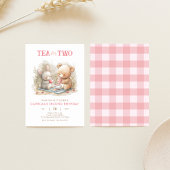 Thé d'ours et de lapin pour invitation à deux part