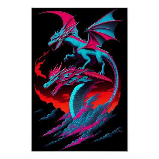 The Dragon Surf Rider Perfect Poster (Voorkant)