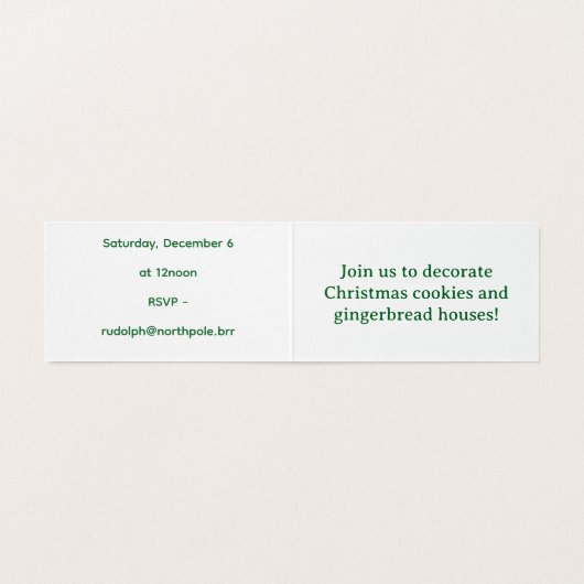 The Dragons' Christmas Cookie Exchange Kaart (Binnenkant ongevouwen)