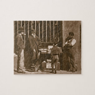 The Dramatic Shoe Black, 1876-77 (houtburytype) Legpuzzel