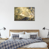 The Dream of Solomon, c.1693 (olie op canvas) Canvas Afdruk (Insitu (Slaapkamer))