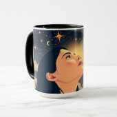 The Dreamer Neo-Deco Starry Night Personalized Mok (Voorkant links)