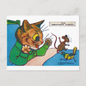 The Dreamweaver Mascot, Louis Wain Briefkaart (Voorkant)