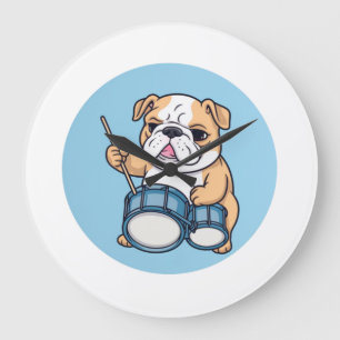 The Drumming Bulldog Beats en Bulldog Grooves Grote Klok
