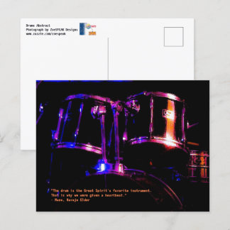 The Drums do the Talking Postcard Briefkaart