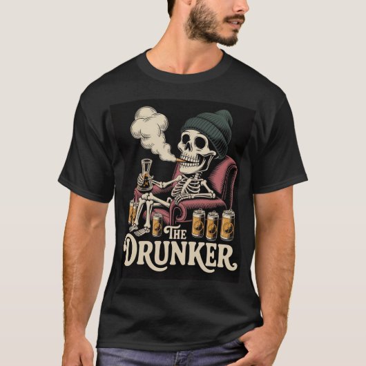 The Drunker - Tarot Style T-shirt (Voorkant)