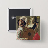 The Duet, 1628 Vierkante Button 5,1 Cm (Voorkant /achterkant)