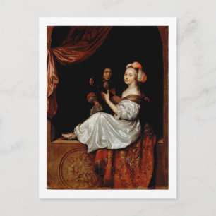 The Duet, 1665 (olie op doek) Briefkaart