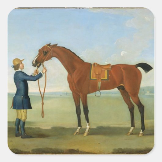 The Duke of Devonshire's Flying Childers, 1742 (oi Vierkante Sticker (Voorkant)