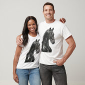 The Dynamic Black Horse T-shirt (Unisex)