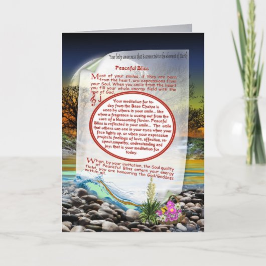 The Earth Power Card Feestdagen Kaart (Voorkant)