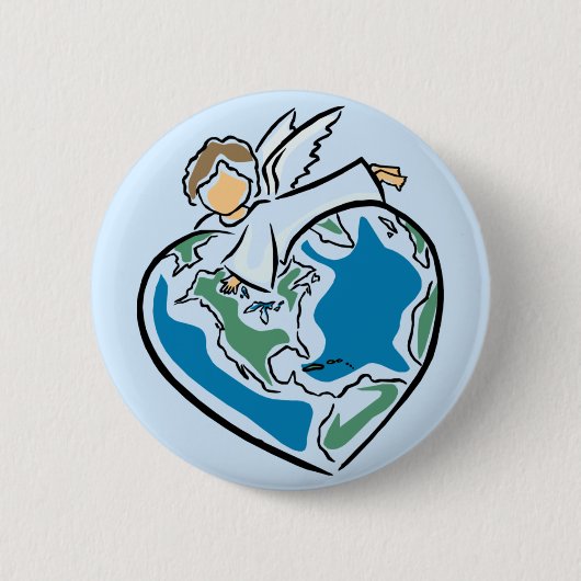 The Earth's Angel - Ronde Button 5,7 Cm (Voorkant)