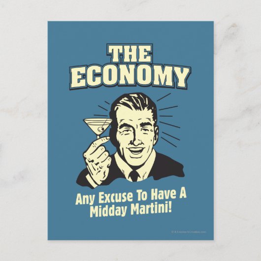 The Economy: Midday Martini Briefkaart (Voorkant)