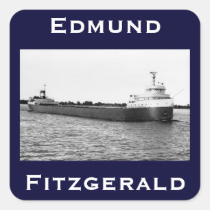 The Edmund Fitzgerald Vierkante Sticker