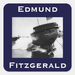The Edmund Fitzgerald Vierkante Sticker