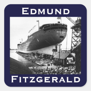 The Edmund Fitzgerald Vierkante Sticker
