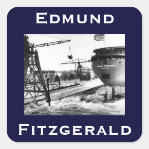 The Edmund Fitzgerald Vierkante Sticker