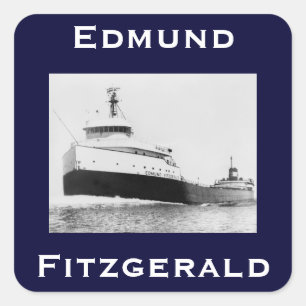 The Edmund Fitzgerald Vierkante Sticker