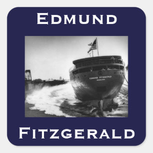 The Edmund Fitzgerald Vierkante Sticker