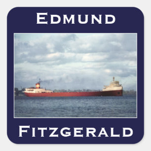 The Edmund Fitzgerald Vierkante Sticker