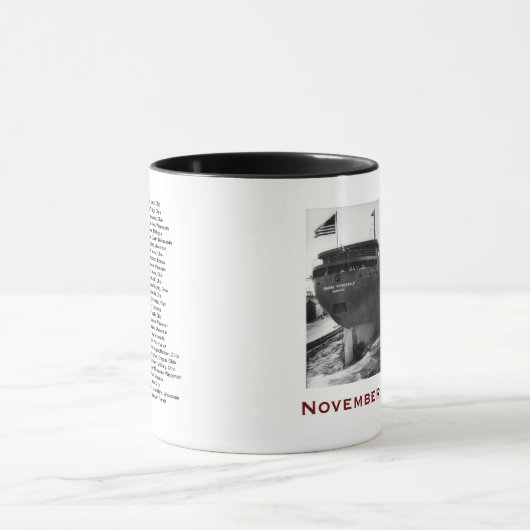 The Edmund Fitzgerald with Crew Names Mok (Midden)