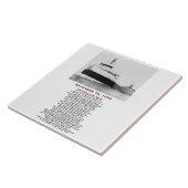 The Edmund Fitzgerald with Crew Names Tegeltje (Zijkant)