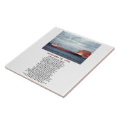 The Edmund Fitzgerald with Crew Names Tegeltje (Zijkant)