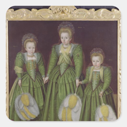 The Egerton Sisters, 1601/02 Vierkante Sticker (Voorkant)