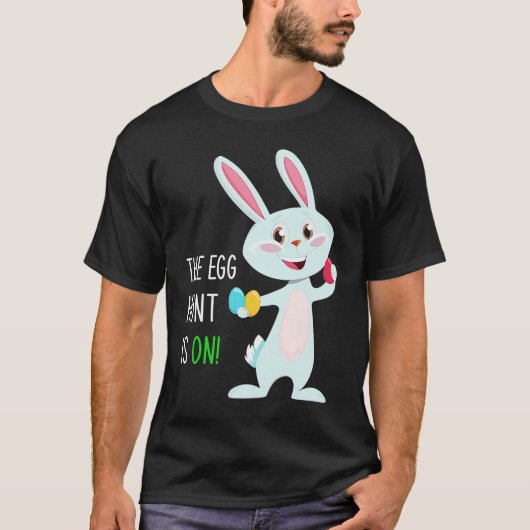 The Egg Hunt Is On  Easter Bunny Hunter Quote Kids T-shirt (Voorkant)
