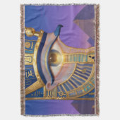 The Egyptian Eye´2 Deken (Voorkant Verticaal)