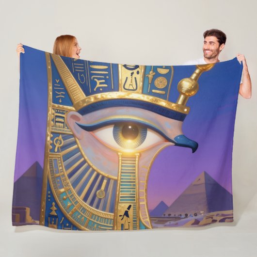 The Egyptian Eye´2 Fleece Deken (In situ)