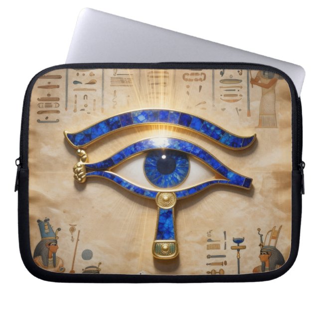 The Egyptian Eye  Laptop Sleeve (Voorkant)