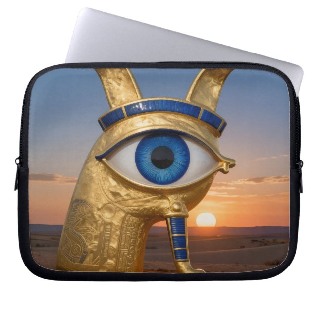 The Egyptian Eye  Laptop Sleeve (Voorkant)