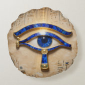 The Egyptian Eye  Rond Kussen (Achterkant)