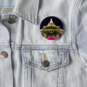 The Eiffel Tower, Parijs, Frankrijk Ronde Button 5,7 Cm (In situ)