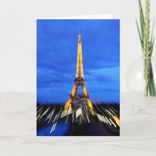 The Eiffel Tower Paris Frankrijk Feestdagen Kaart