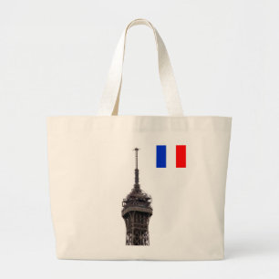 The Eiffel Tower Paris Frankrijk Grote Tote Bag