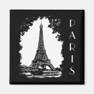 The Eiffel Tower Paris Illustration magnet Magneet